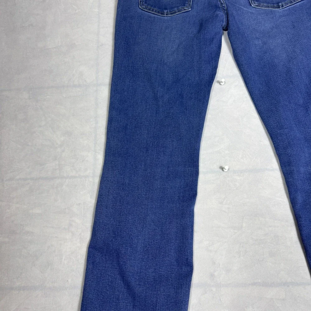 Levi's 511 Mens Straight Jeans Blue Denim‎ 5-Pocket Classic Whiskering Size 18R